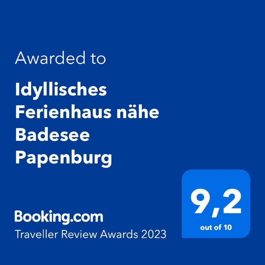 Idyllisches Ferienhaus Naehe Meyer Werft Papenburg Eksteriør billede